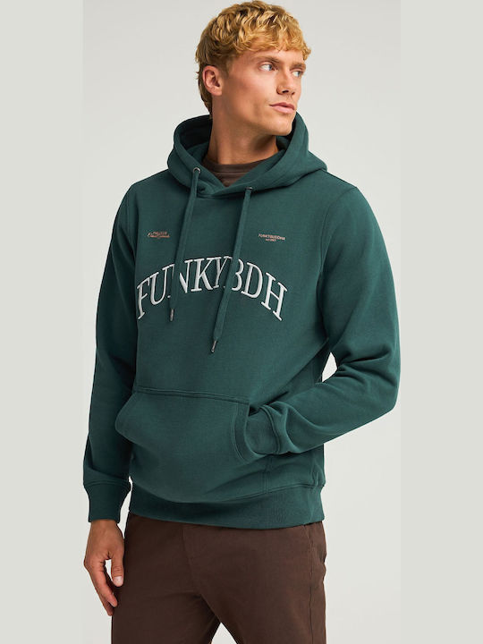 Funky Buddha Sweatshirt with Hood Green