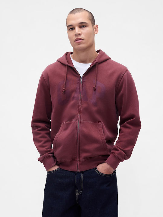 GAP Arch Logo Ζακέτα με Κουκούλα Tuscan Red
