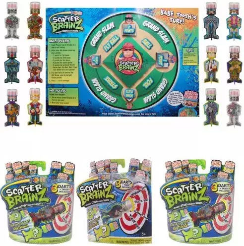Chippo Scatter Brains Dart Game Set 9 Darts Targets 78107-3