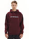 Sweatshirt With Hood Burgundy