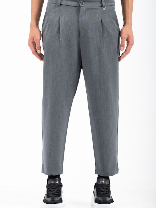 Hose Elastisch in Lockere Passform Grey
