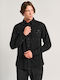 Fino Long-sleeved Denim Shirt Black