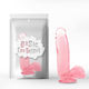 Chisa Novelties Realistic Dildo with Balls and Suction Cup Pink