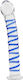 Smd Celestial Glass Dildo Blue Raised Spiral Texture & Mushroom Tip 17cm Clear Blue