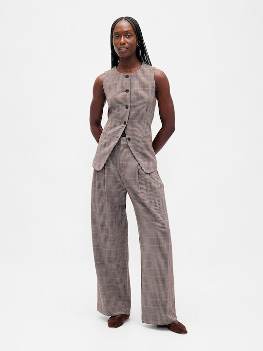 GAP Women's High-waisted Fabric Trousers with E...