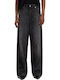 Γυναικείο Jean Παντελόνι Mid Rise σε Relaxed Εφαρμογή Black