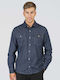 Дълъг ръкав Риза Dark Blue Denim