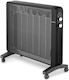 Rohnson Θερμοπομπός Δαπέδου 2000W Mica Μαύρος