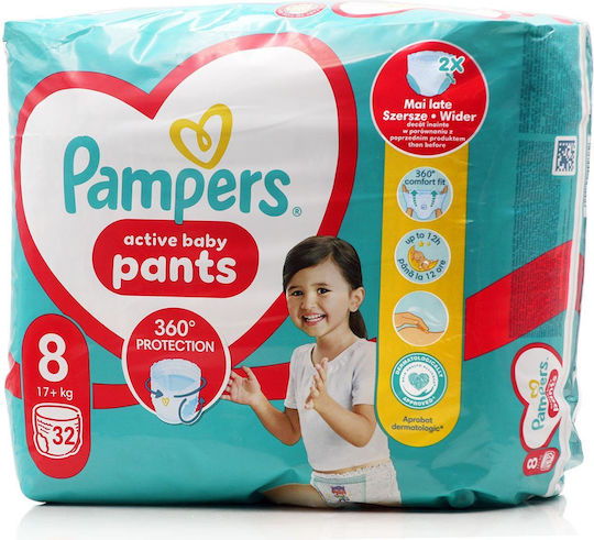 Pampers Windelhosen Pants Nr. 8 für 17+kg 32cm