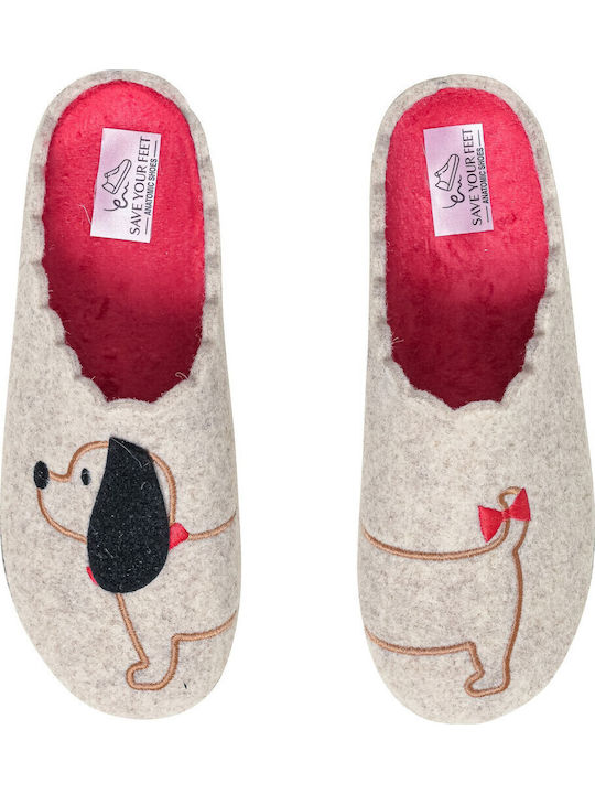 Save Your Feet Ανατομικές Παντόφλες Μπεζ Save Your Feet Ανατομικές Παντόφλες Μπεζ