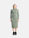 Midi Damenkleid Khaki