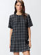 Aleta Summer Mini Dress Grey