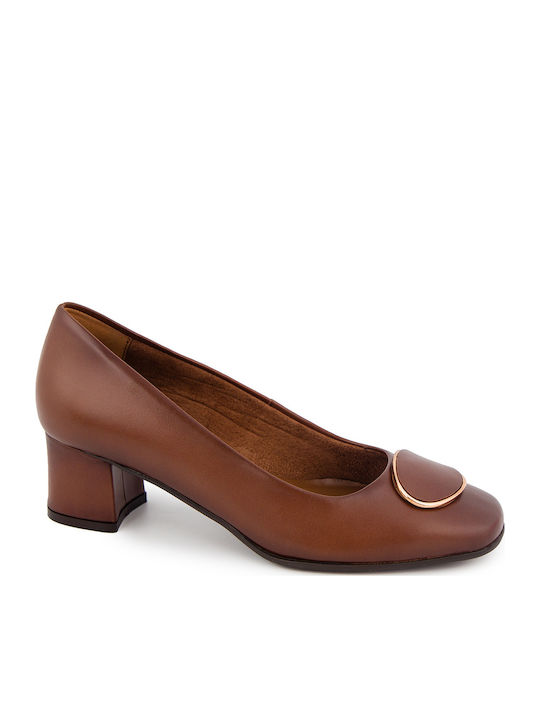 Ragazza Leder Pumps Tabac Braun