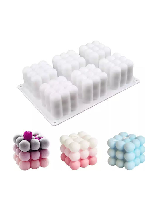 Formă de Patiserie pentru Chec Rotund din Silicon 3x3x5.74buc 1buc