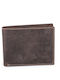 Leather Men's Wallet Classic with RFID Dark Brown