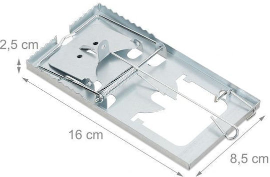 Relaxdays Δολωματικός Σταθμός από Μέταλλο 16x16x8.5cm 10025495 4τμχ