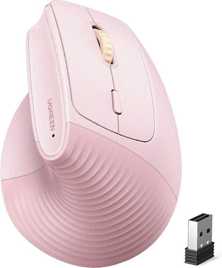 Ugreen M571 Wireless Ergonomic Bluetooth Mouse Pink
