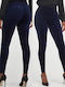 Frauen Leggings Hochgeschnitten Blue