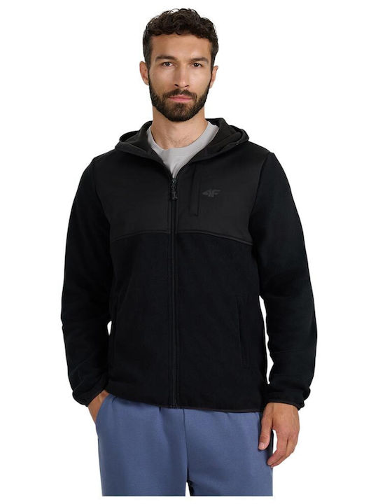 Men's Fleece Cardigan Black