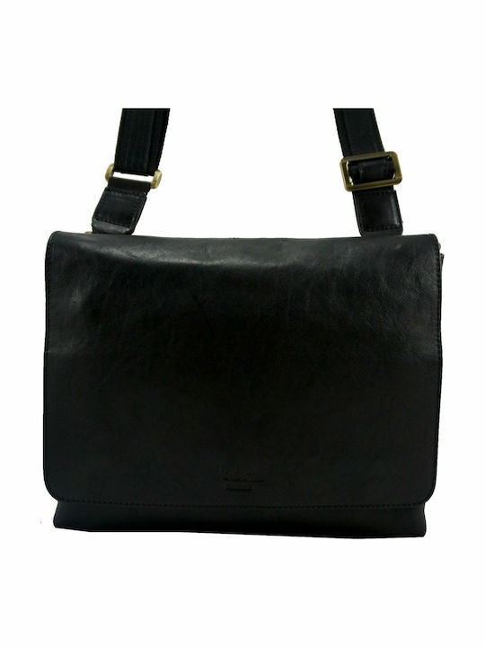 Leder Herrentasche Bote Schwarz