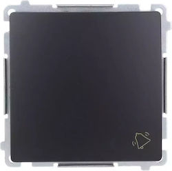 Simon Basic Modul Clopoțel Buton 10ax 250v Conector Rapid Negru Bmd1.01/49