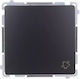 Simon Basic Wandschalter Glocke Modul 10ax 250v Schnellverbinder Schwarz Bmd1.01/49