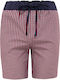Hanro Men's Summer Pajama Bermuda Red