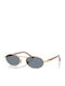 Persol Унисекс Слънчеви Очила с Златен Метален Рамка и Сини Стъкла PO1023S 113256