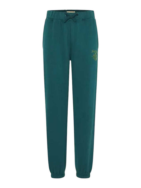 Funky Buddha Долнище на анцуг Deep Emerald Green