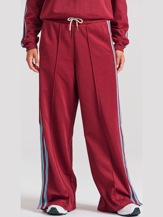 Funky Buddha Sweatpants Flared Burgundy