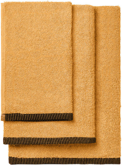 Beauty Home Σετ 3τμχ Art 3453 Ώχρα Βάρους 450gr/m²