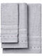Beauty Home Σετ Πετσέτες Μπάνιου 3τμχ Art 3465 Γκρι Βάρους 450gr/m²