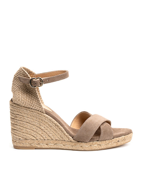Daniela Polo Beige Women's Platforms