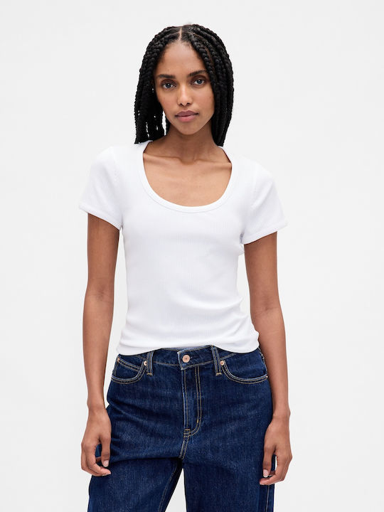 Γυναικείο Crop T-shirt Fresh White