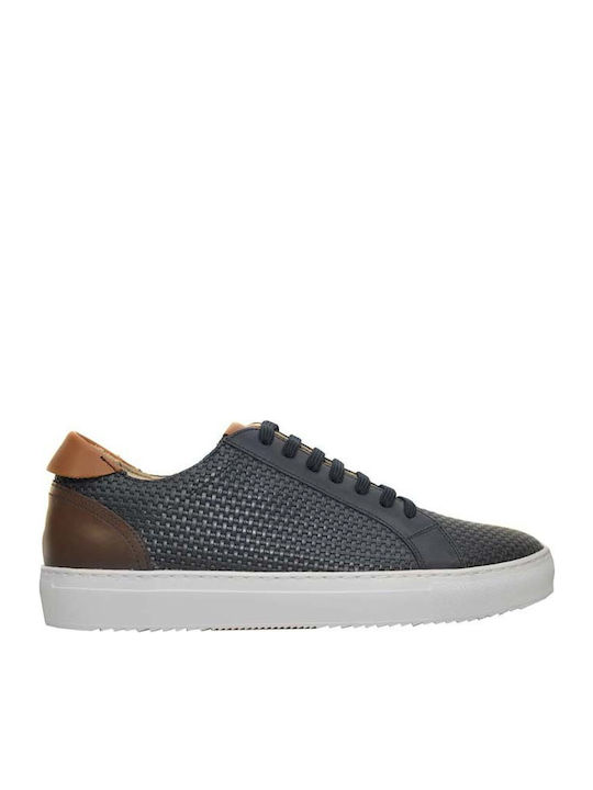 Breestow Men's Leather Casual Shoes Blue