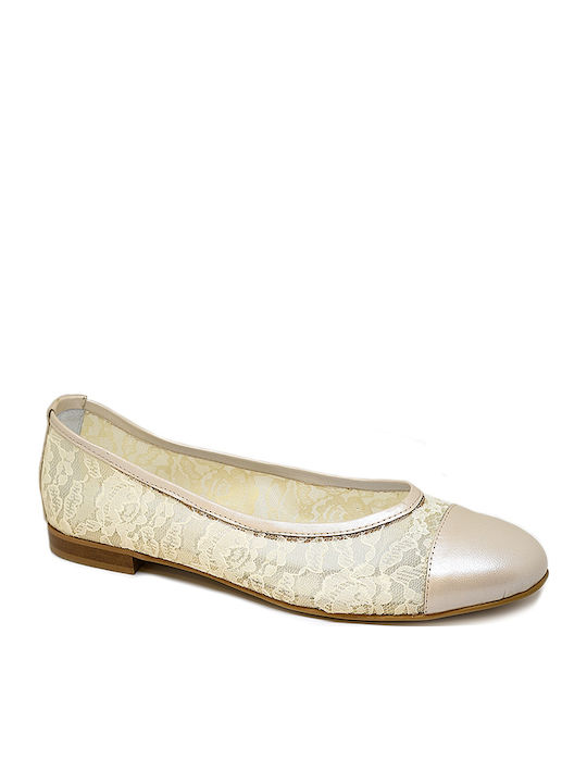 Bigshoes Damen Ballerinas in Beige Farbe