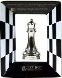 Cast Queen Hetman Chess Silver Puzzle