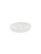Polyresin White Striped Soap Dish