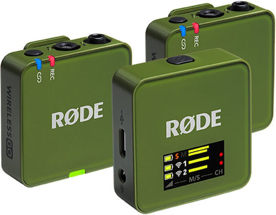 Rode Wireless GO 3RD GEN Set Wireless Microphone Clip On Journalistic in Green Color