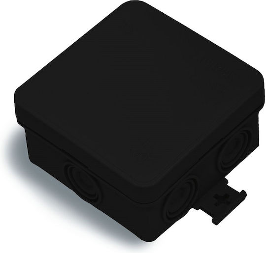 Surface Mounted Electrical Box IP55 in Black Color