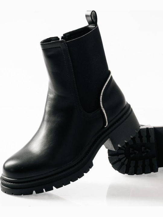 Damen Chelsea-Stiefel Schwarz