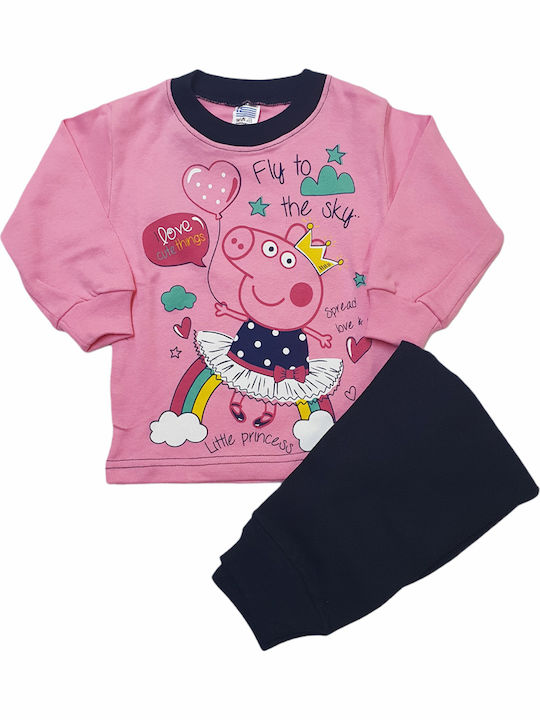 Elina Kinder Schlafanzug Pink