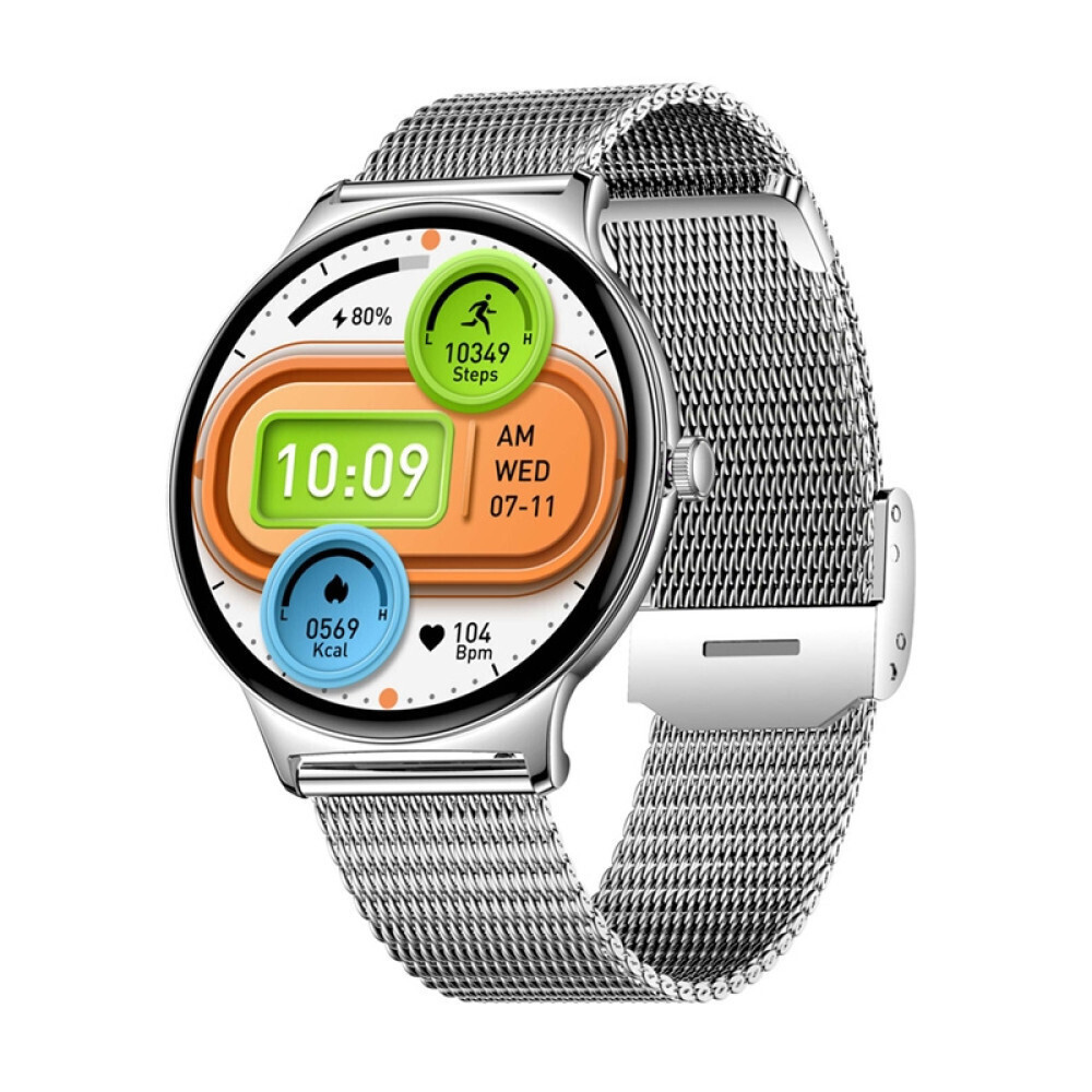 Colmi V89 Smartwatch με Παλμογράφο (Steel Silver)