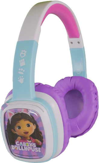Lazerbuilt Gabby’s Dollhouse Flip ’n Switch Ασύρματα Bluetooth Παιδικά On Ear Ακουστικά Πολύχρωμα
