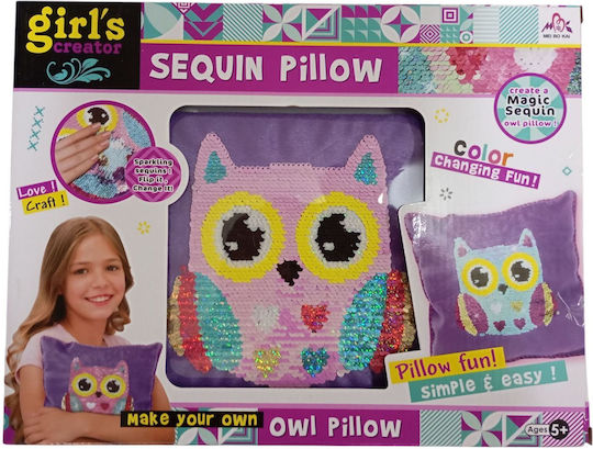 Owl Sequin Pillow