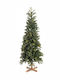 Weihnachtsbaum Schlank mit Holzstamm 120cm