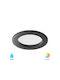 Braytron Round Metallic Recessed Spot Black 54x54cm. 1pcs