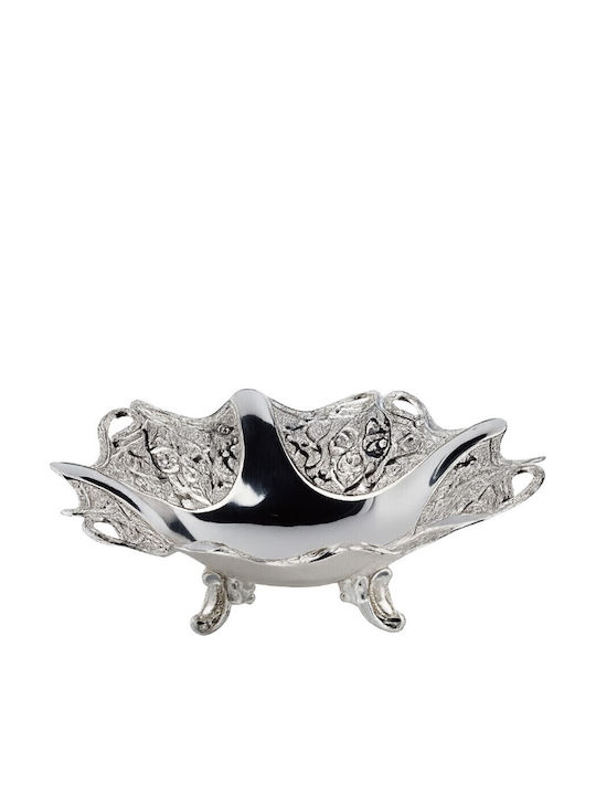 Metallic Carved Silver Bowl 19x19x6.5cm Galifas 956269 Galifas