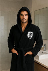Vesta Home Paok Μπουρνούζι με Κουκούλα Μαύρο 360gr/m² Vesta Home Paok Μπουρνούζι με Κουκούλα Μαύρο 360gr/m²