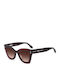 Isabel Marant Women's Sunglasses with Brown Frame and Burgundy Lenses